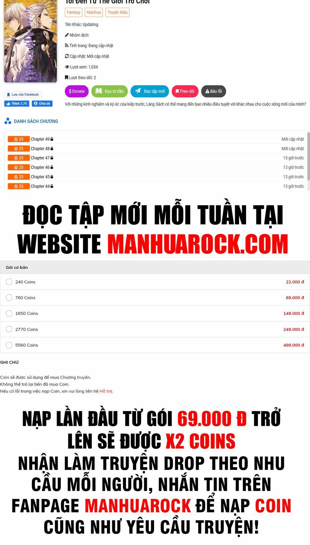 Tôi Đến Từ Thế Giới Trò Chơi Chapter 36 - Trang 2