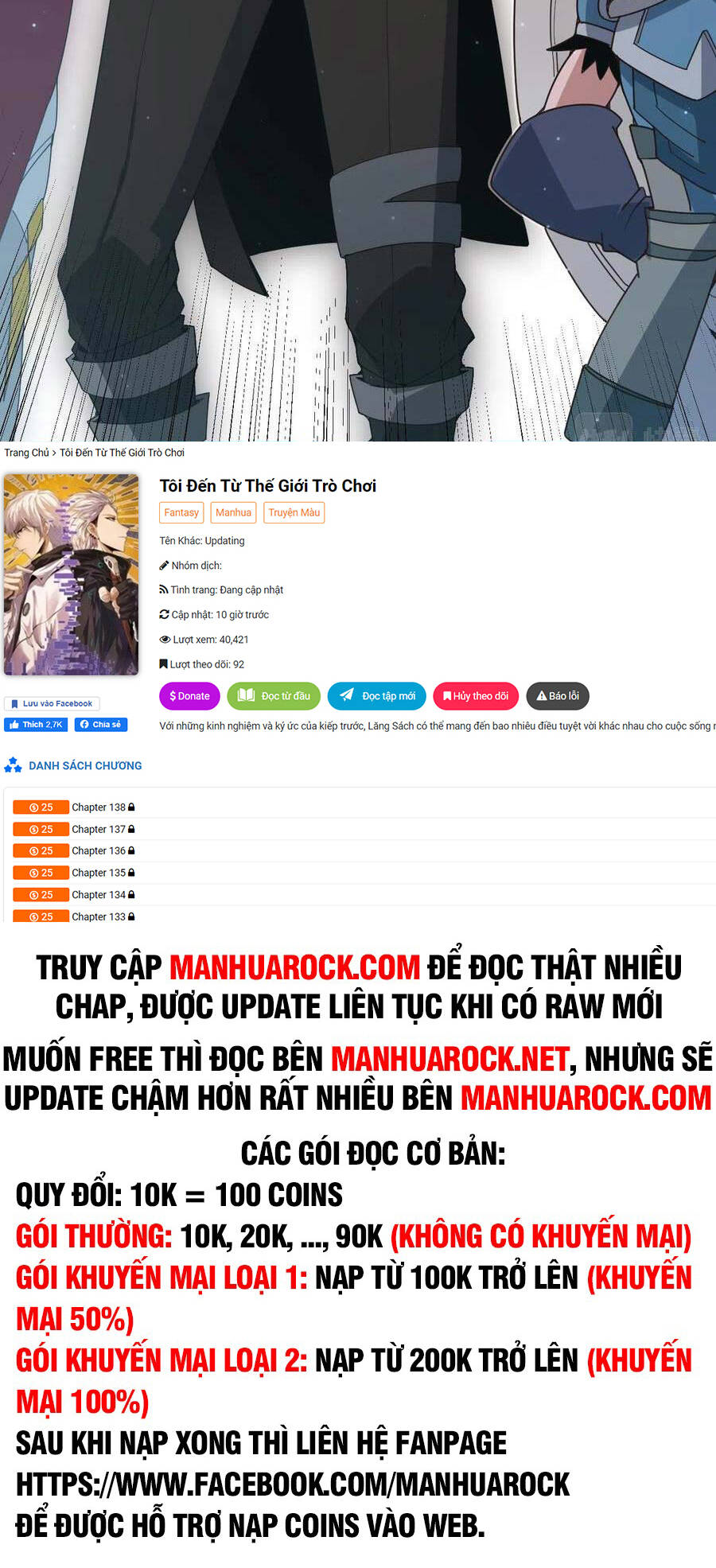 Tôi Đến Từ Thế Giới Trò Chơi Chapter 61 - Trang 2