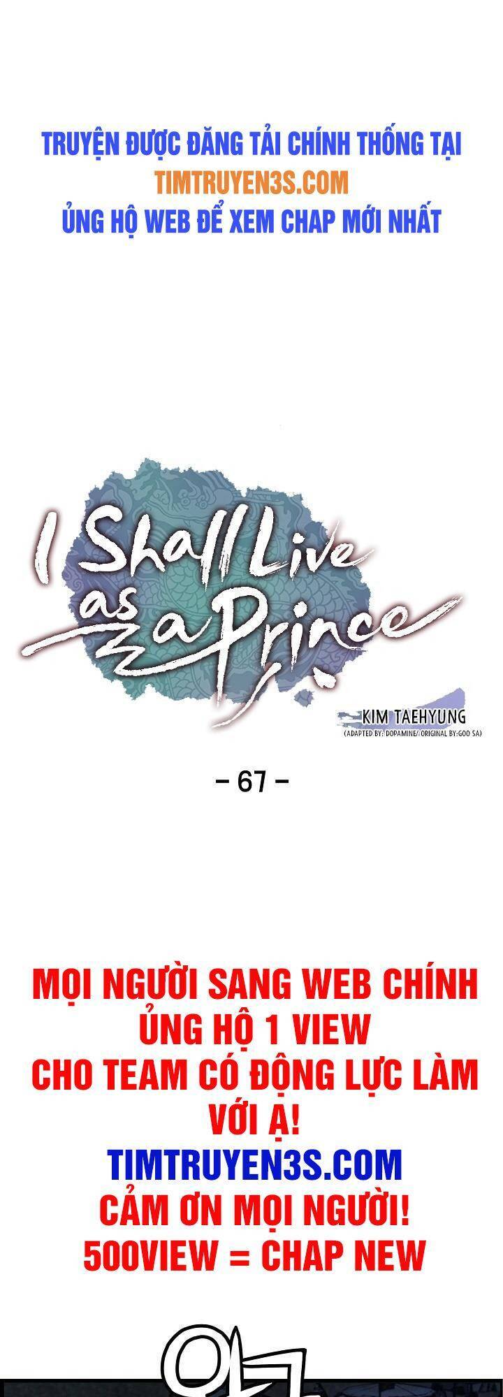 Tôi Sẽ Sống Như Một Hoàng Tử Chapter 67 - Trang 2