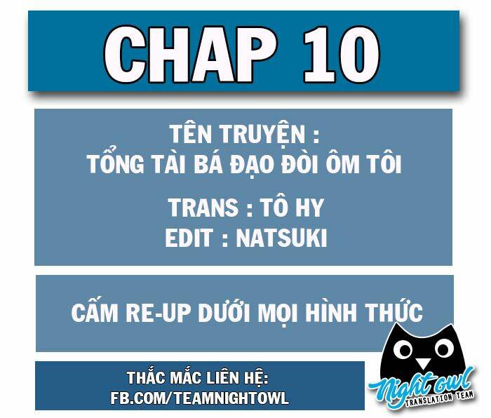 Tổng Tài Bá Đạo Cầu Ôm Ôm Chapter 10 - Trang 2