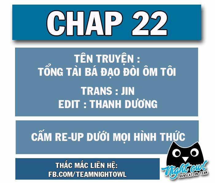 Tổng Tài Bá Đạo Cầu Ôm Ôm Chapter 22 - Trang 2