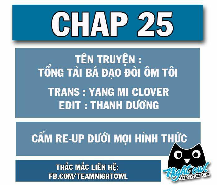 Tổng Tài Bá Đạo Cầu Ôm Ôm Chapter 25 - Trang 2