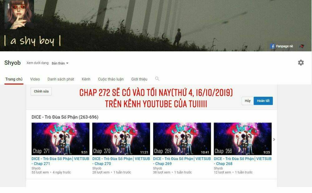 Trò Chơi Số Mệnh Chapter 271 - Trang 2