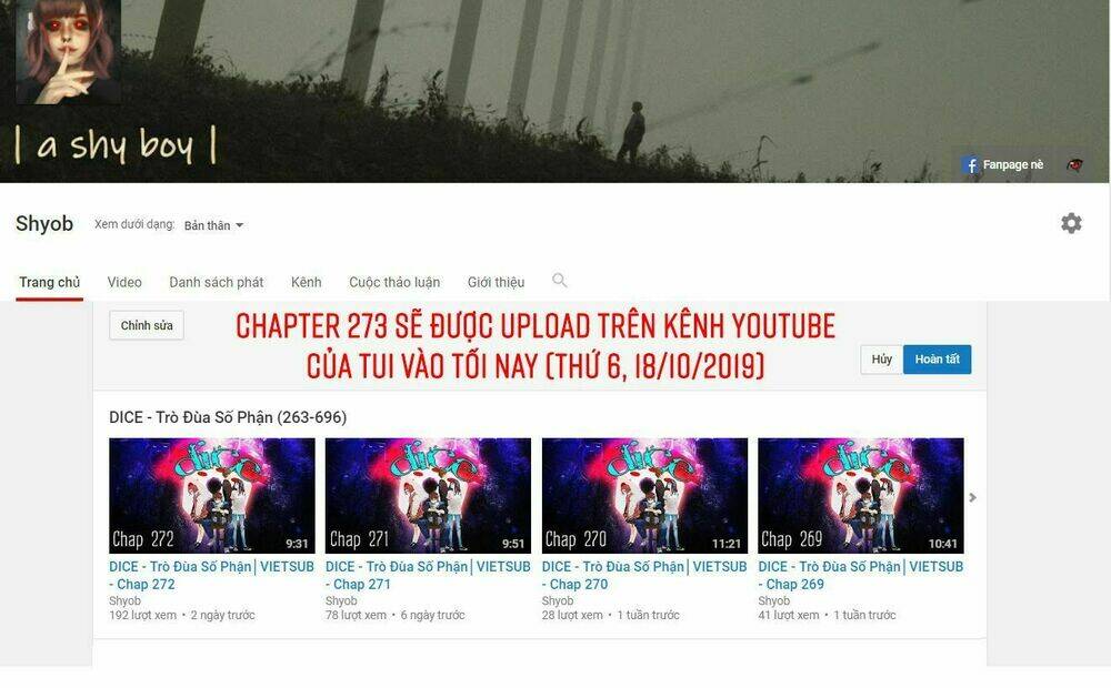 Trò Chơi Số Mệnh Chapter 272 - Trang 2