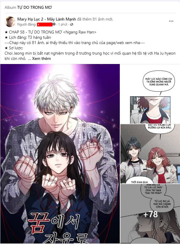 Tự Do Trong Mơ Chapter 58.2 - Trang 2