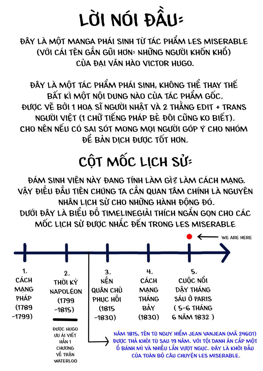 Từ Những Người Khốn Khổ – Gửi Đến Những Người Bạn Của Khoảnh Khắc L’Heure Bleue. Chapter 1 - Trang 2
