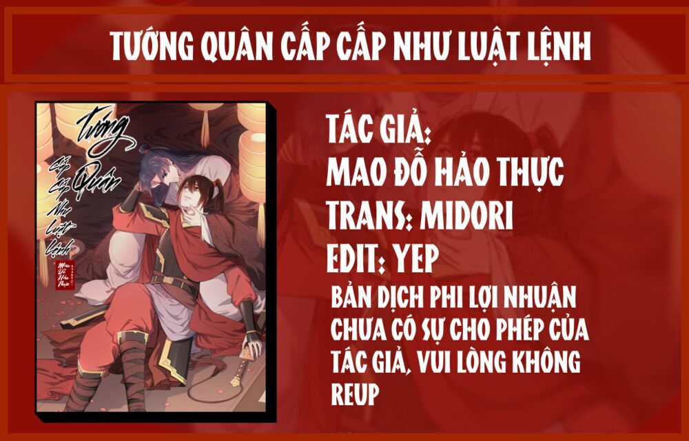 Tướng Quân Cấp Cấp Như Luật Lệnh Chapter 25 - Trang 2