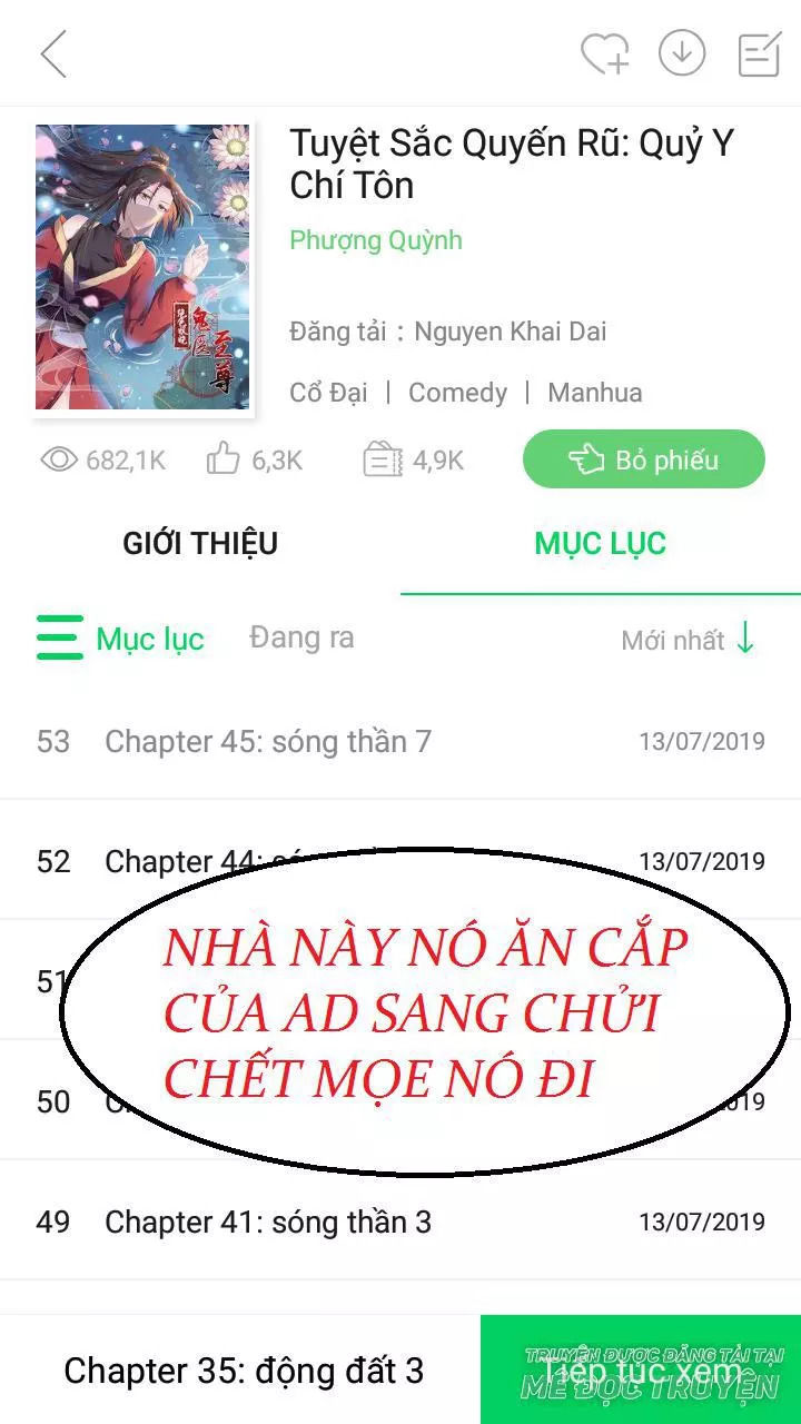 Tuyệt Sắc Quyến Rũ: Quỷ Y Chí Tôn Chapter 52 - Trang 2