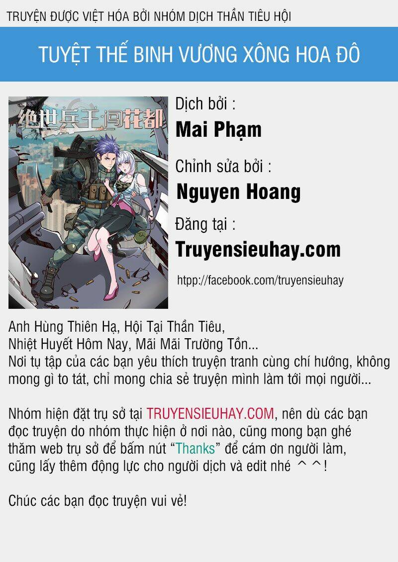 Tuyệt Thế Binh Vương Xông Hoa Đô Chapter 29 - Trang 2