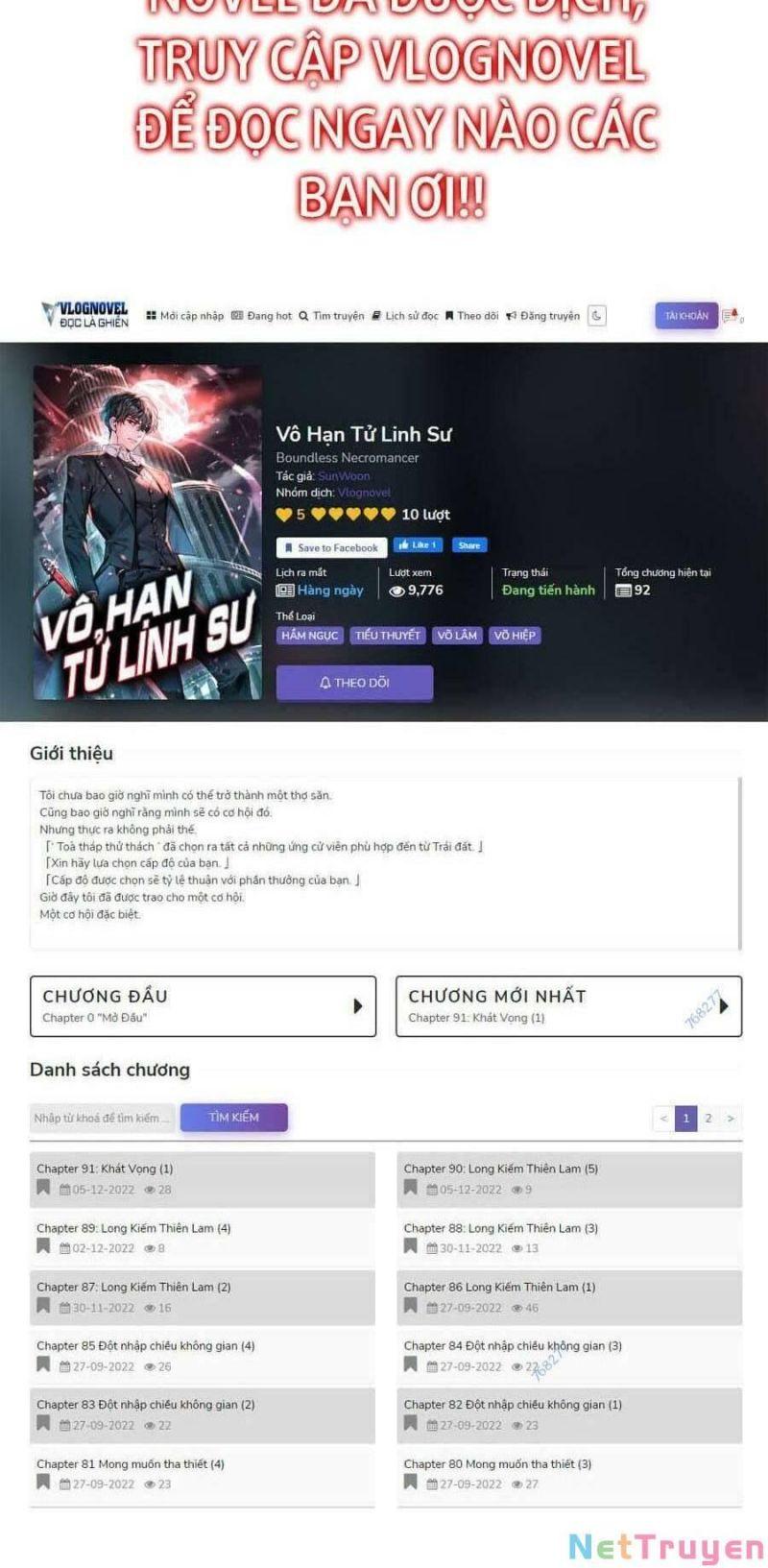 Vô Hạn Tử Linh Sư Chapter 15 - Trang 2