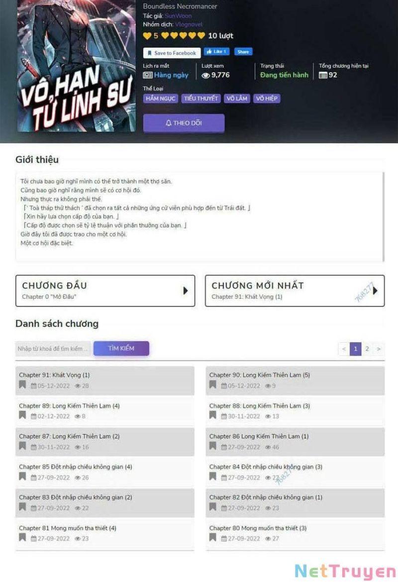 Vô Hạn Tử Linh Sư Chapter 20 - Trang 2