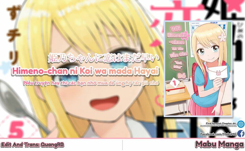 Với Himeno-Chan Thì Yêu Vẫn Còn Quá Sớm Đó! Chapter 19.1 - Trang 2