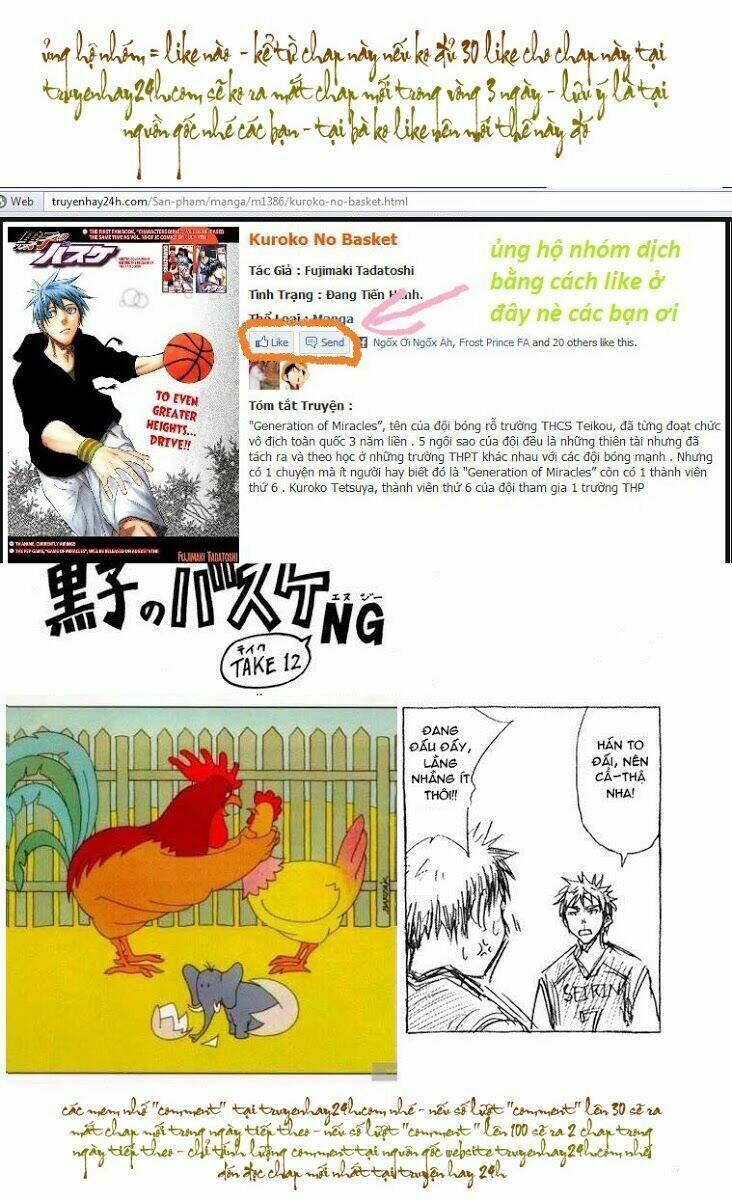 Vua Bóng Rổ Kuroko Chapter 149 - Trang 2