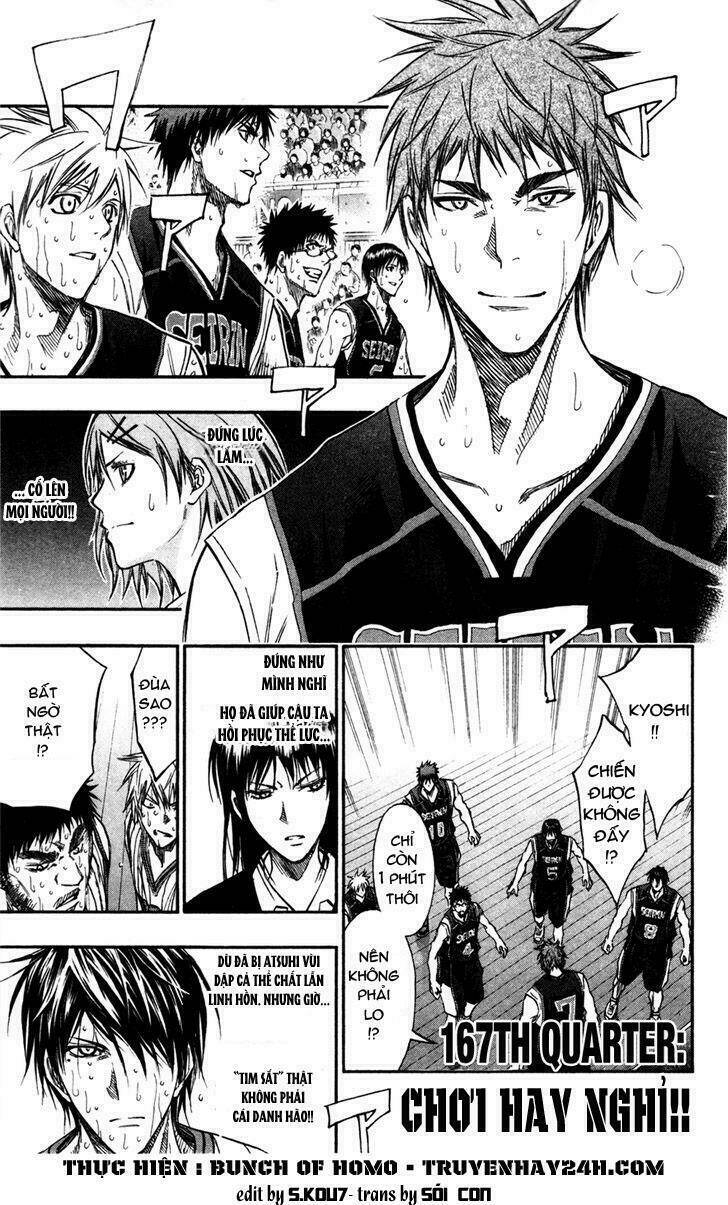 Vua Bóng Rổ Kuroko Chapter 167 - Trang 2