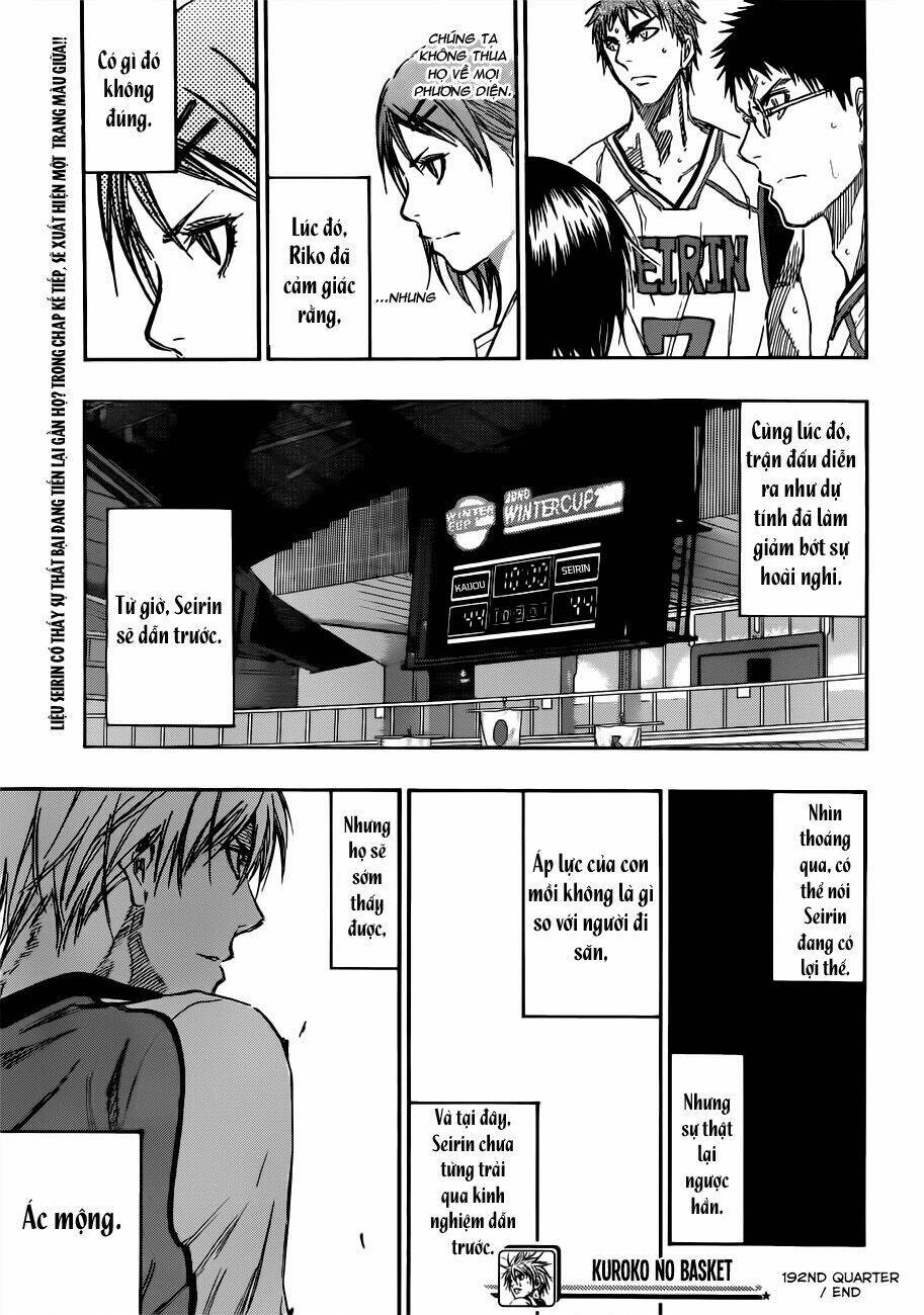 Vua Bóng Rổ Kuroko Chapter 192 - Trang 2