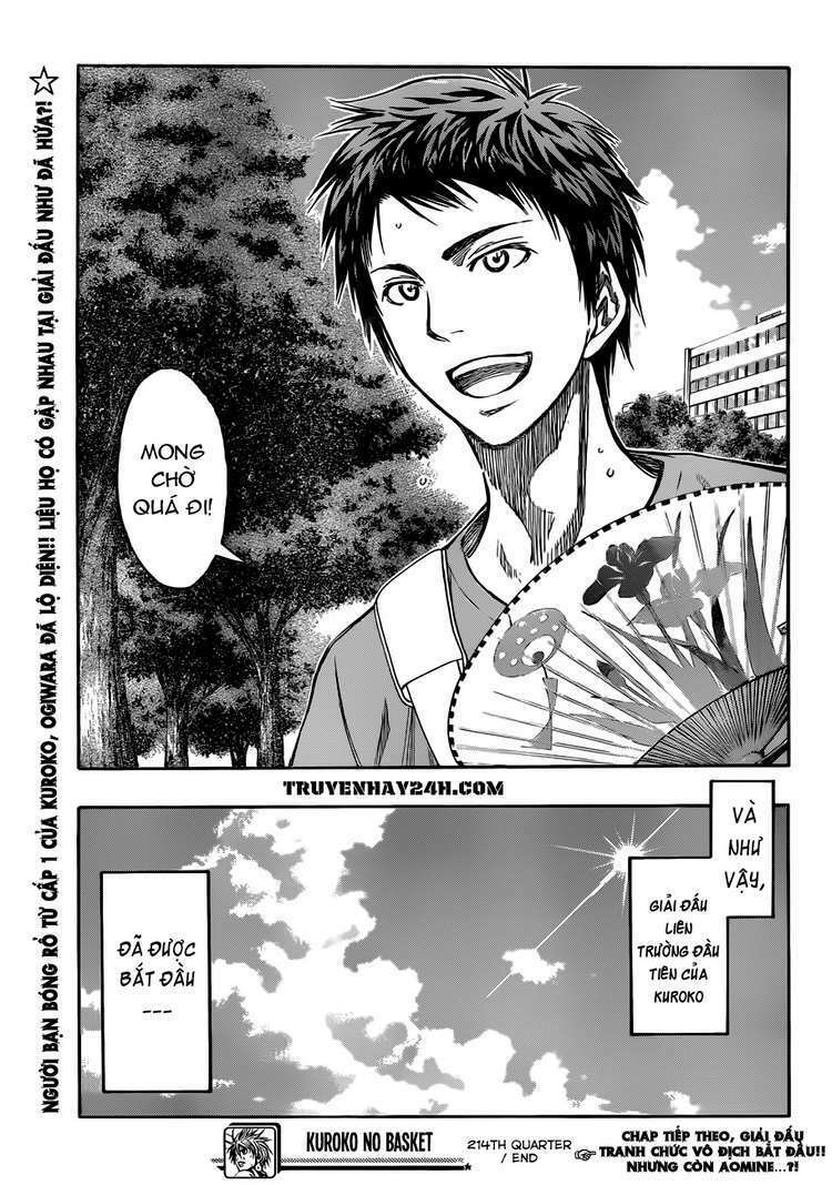 Vua Bóng Rổ Kuroko Chapter 214 - Trang 2