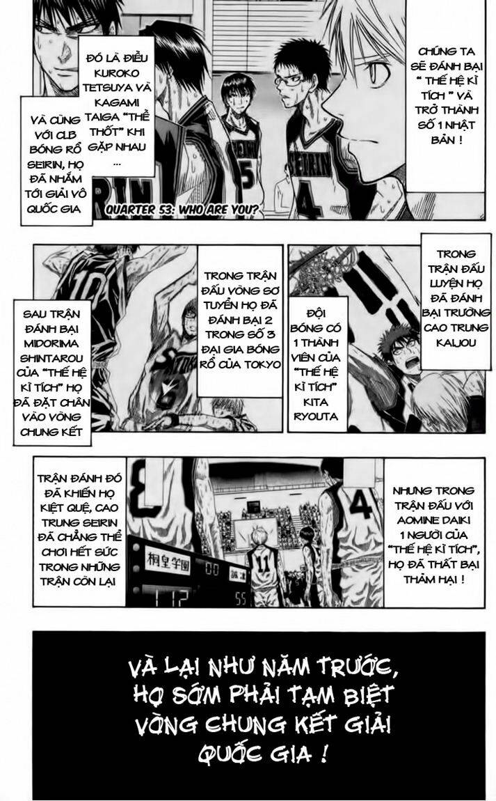 Vua Bóng Rổ Kuroko Chapter 53 - Trang 2