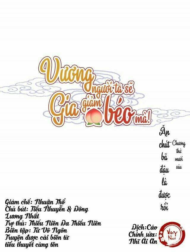 Vương Gia Người Ta Sẽ Giảm Béo Mà!!! Chapter 16 - Trang 2