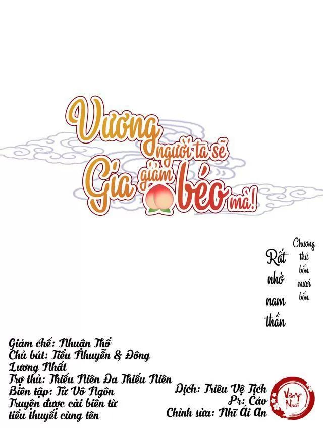 Vương Gia Người Ta Sẽ Giảm Béo Mà!!! Chapter 44 - Trang 2