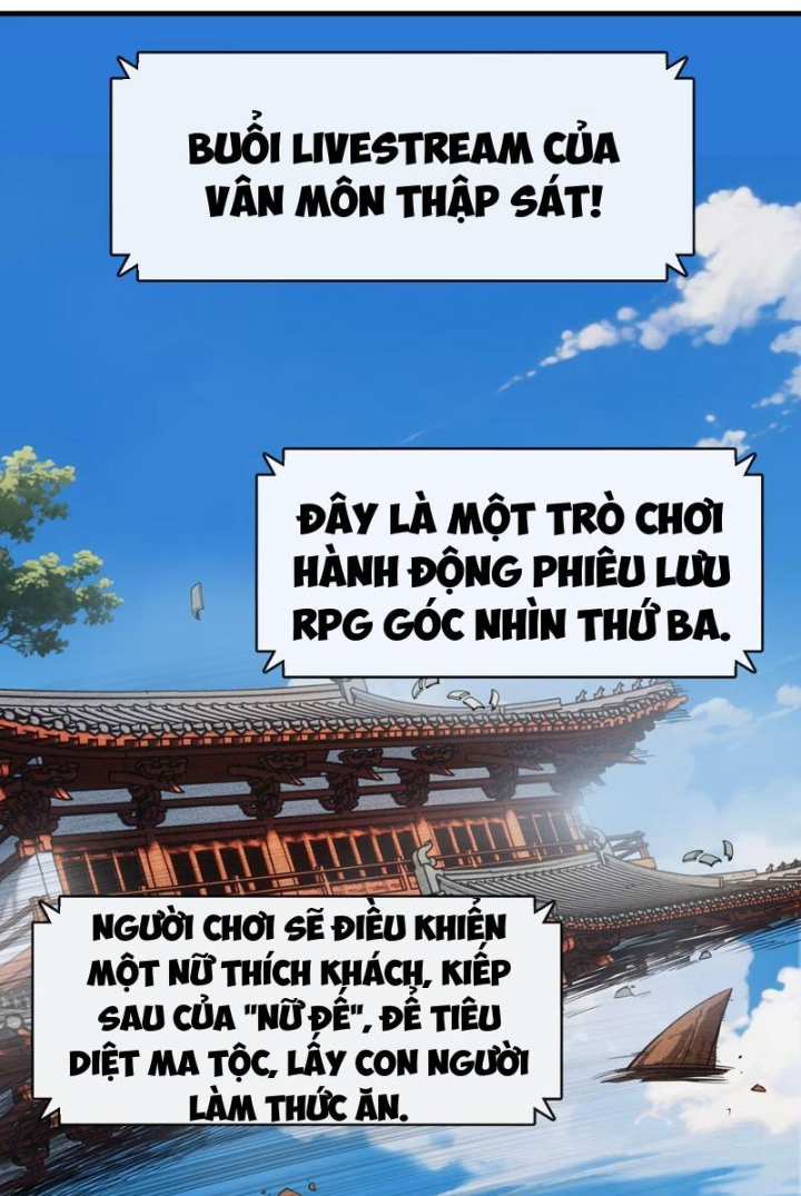 Xuyên Không Thành Ma Tôn Pháo Hôi? Nhưng Ta Là Streamer Công Lược Chapter 1 - Trang 2