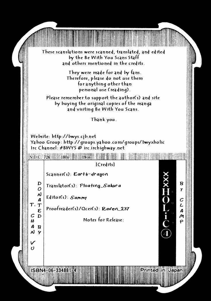 Xxxholic Chapter 24 - Trang 2